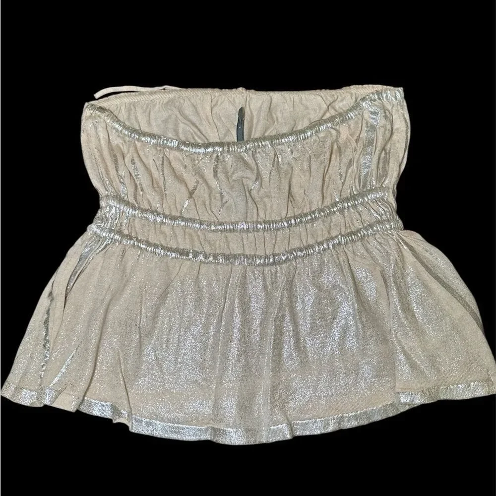 NWT Anthropologie Strapless Babydoll Top - Picture 5 of 7